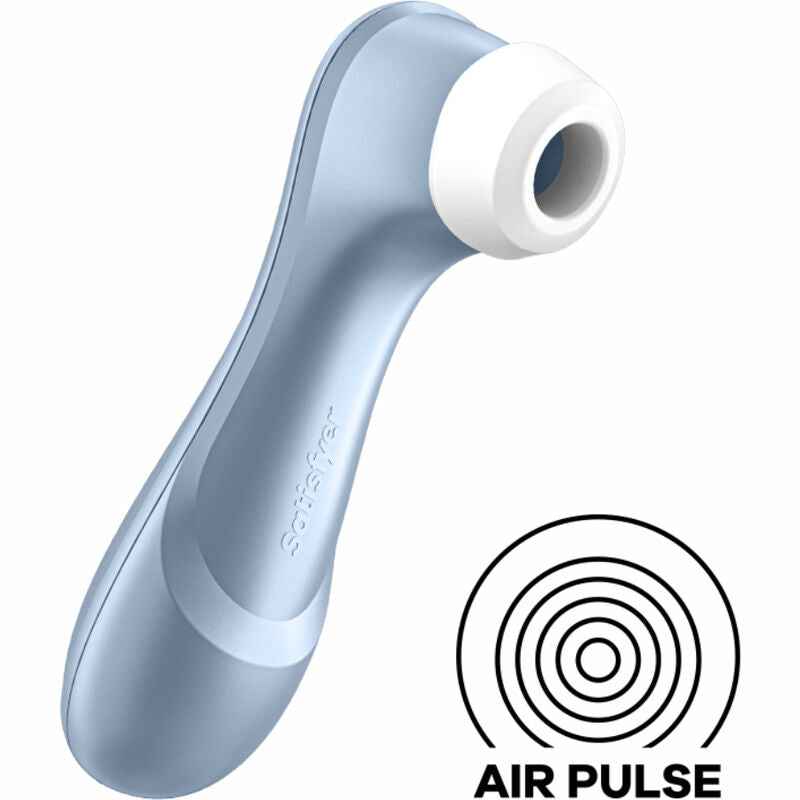 SATISFYER - ESTIMULADOR DE PULSO DE AR PRO 2 AZUL - VIBRA24 SEXSHOP