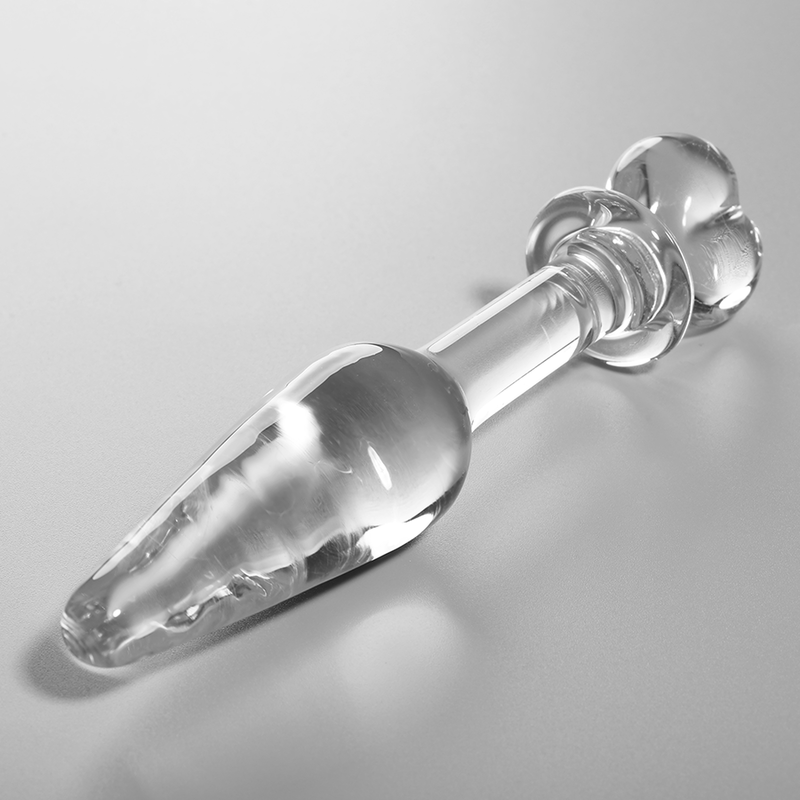 NEBULA SERIES BY IBIZA - MODELO 7 ANAL PLUG VIDRO BOROSILICADO TRANSPARENTE 13.5 CM -O- 3 CM - VIBRA24 SEXSHOP