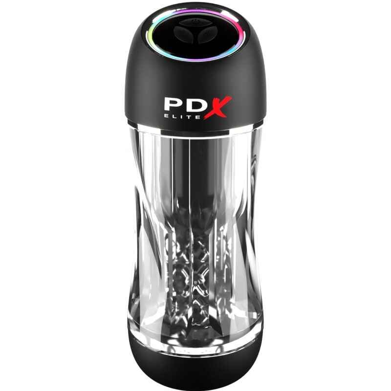 PDX ELITE - VIBRADOR STROKER VIEWTUBE PRO TRANSPARENTE - VIBRA24 SEXSHOP