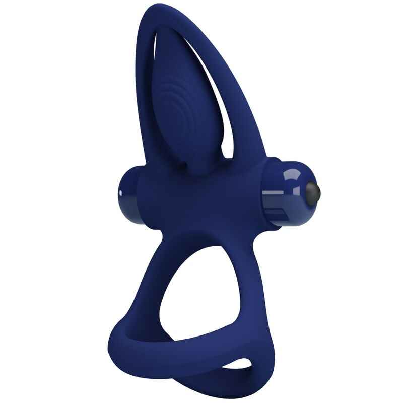PRETTY LOVE - MAT ANEL DUPLO COM VIBRAO E ESTIMULADOR AZUL - VIBRA24 SEXSHOP