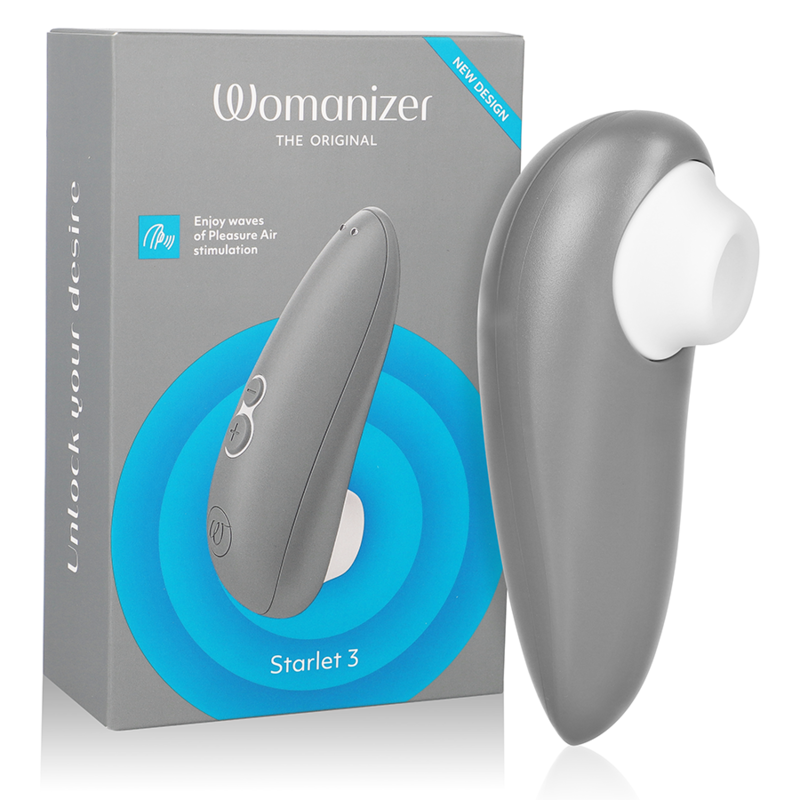 WOMANIZER - STARLET 3 CLITORAL STIMULATOR GREY - VIBRA24 SEXSHOP