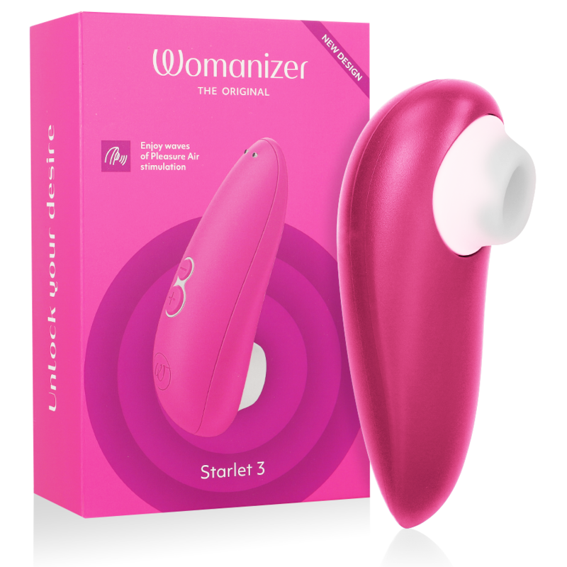WOMANIZER - STARLET 3 ESTIMULADOR CLITORIAL ROSA - VIBRA24 SEXSHOP