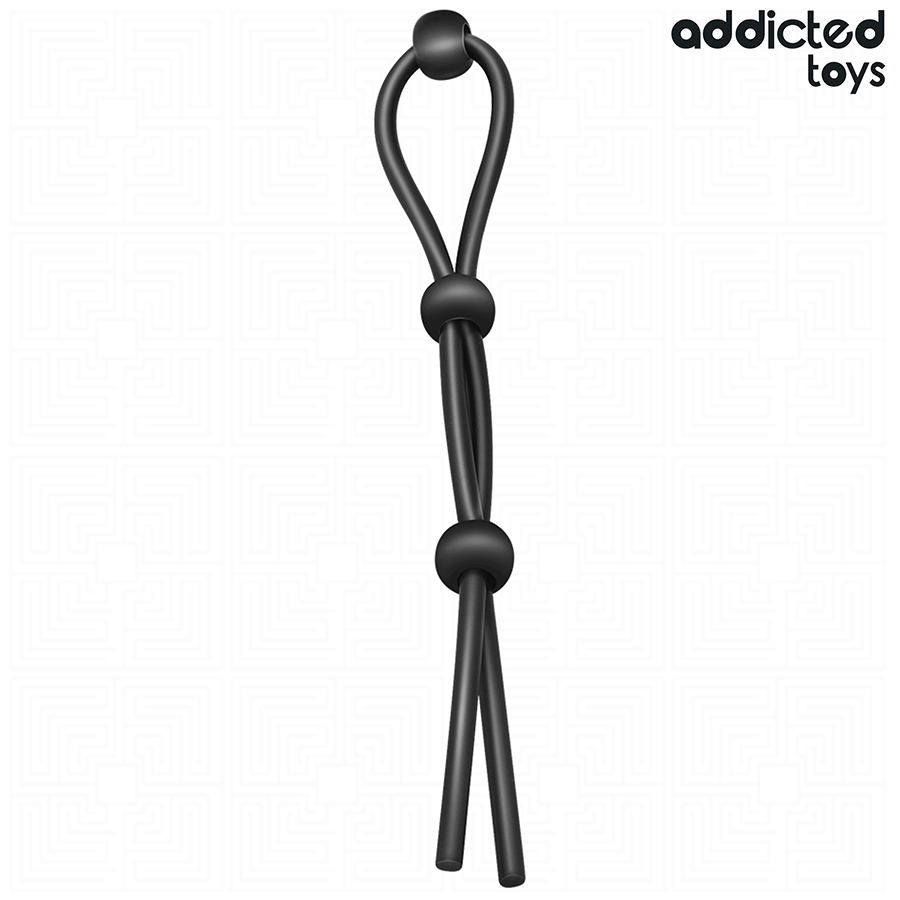 ADDICTED TOYS - CORDA DE SILICONE PARA O PÊNIS DE TRIPLO LOOP - VIBRA24 SEXSHOP