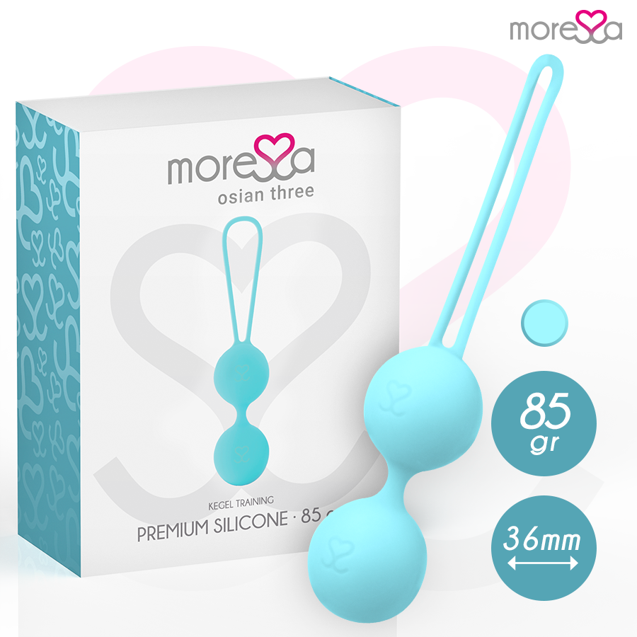 MORESSA - OSIAN TRÊS SILICONE TURQUESA PREMIUM - VIBRA24 SEXSHOP