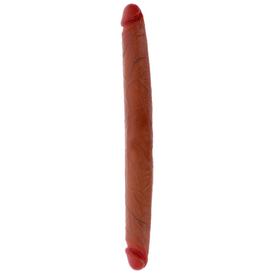GET REAL - DILDO DE SILICONE DE DUAS PONTAS CARAMELO 40 CM - VIBRA24 SEXSHOP