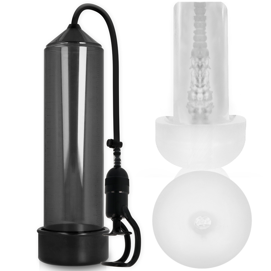 VICIADO EM BOMBA - RX5 PRETO COM MASTURBADOR - VIBRA24 SEXSHOP