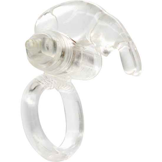 SEVEN CREATIONS - ANEL VIBRADOR DE SILICONE TRANSPARENTE - VIBRA24 SEXSHOP