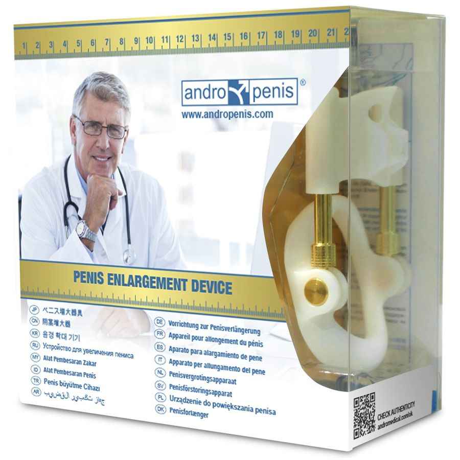 ANDROPENIS - EXTENSOR DE PÉNIS DOURADO - VIBRA24 SEXSHOP