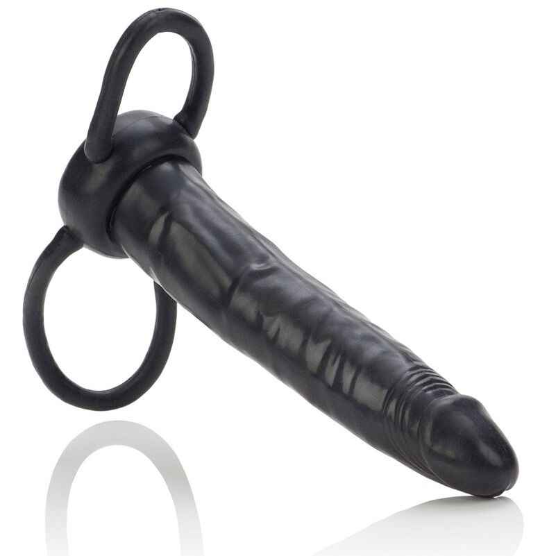 CALEXOTICS - ACOMODADOR DUPLO PENETRADOR PRETO - VIBRA24 SEXSHOP