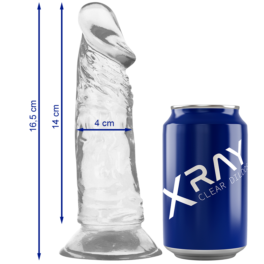 XRAY CLEAR COCK 16.5 CM X 4 CM - VIBRA24 SEXSHOP
