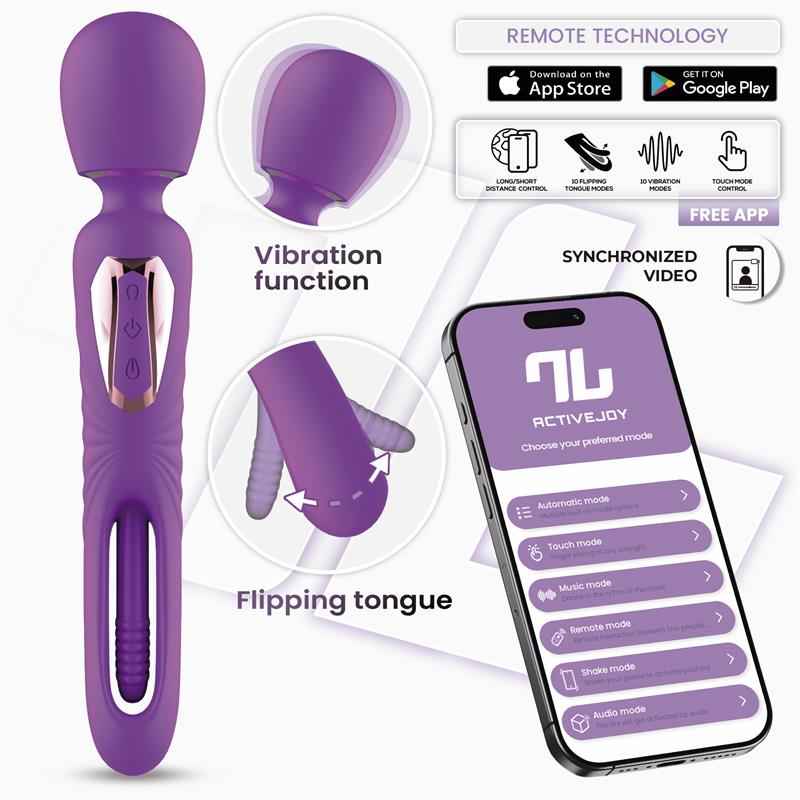 Salma Wand with Flipping Tongue and Vibration with App