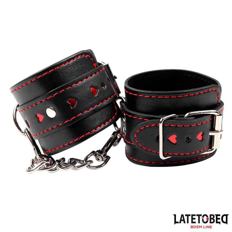 Ankle Cuff with chain and Hearts
