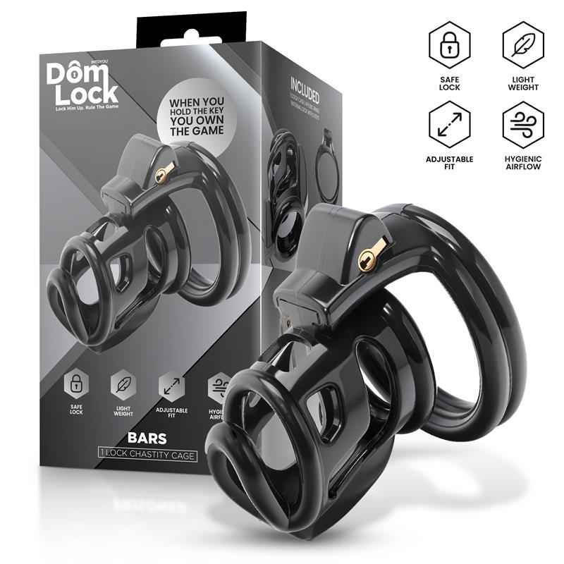 Bars Chastity Cage with Internal Lock