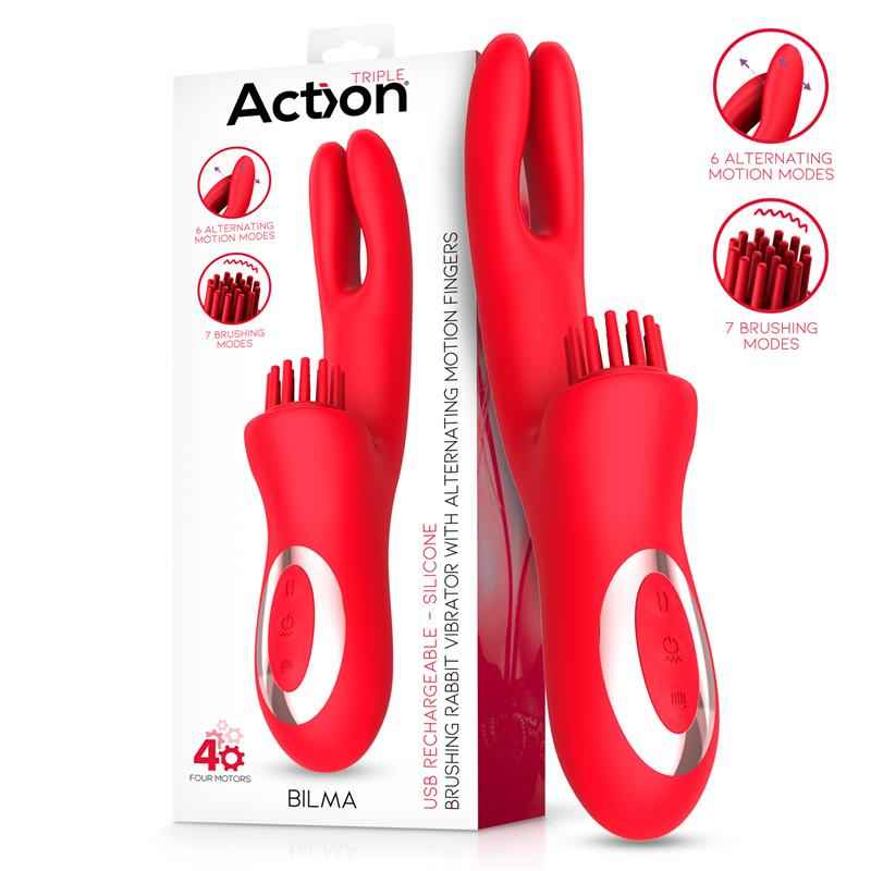 Bilma Vibe with Brushing Clit Stimulator and Alternating Function