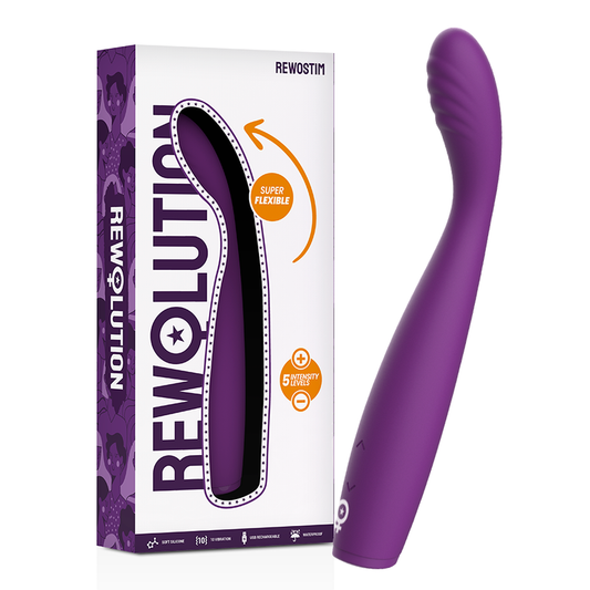 REWOLUTION - VIBRADOR FLEXÍVEL REWOSTIM - VIBRA24 SEXSHOP
