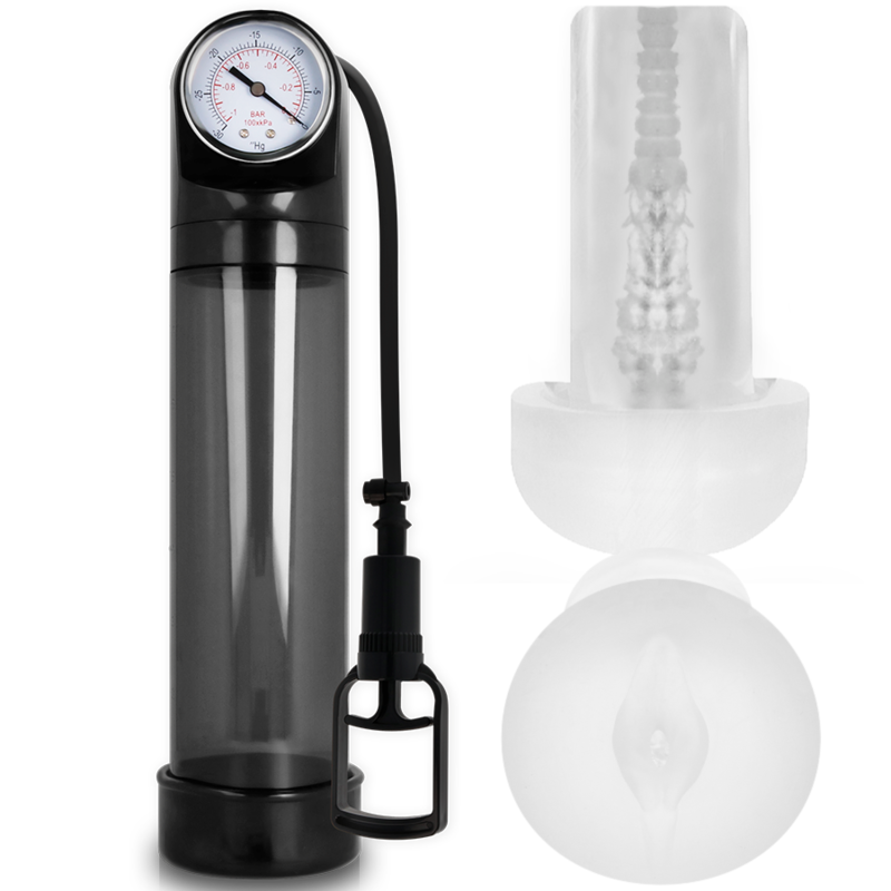 VICIADO EM BOMBAS - RX9 PRETO COM MASTURBADOR - VIBRA24 SEXSHOP
