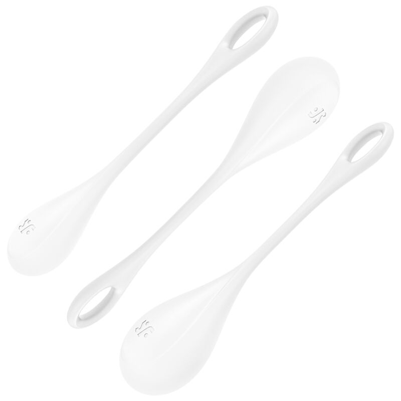 SATISFYER - CONJUNTO DE TREINO YONI POWER 1 BRANCO - VIBRA24 SEXSHOP