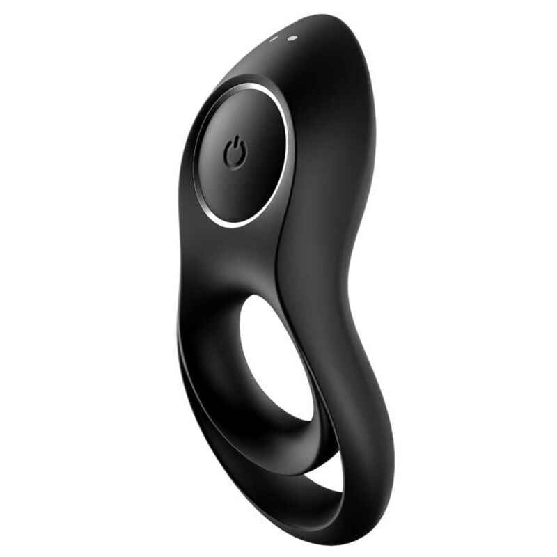 SATISFYER - VIBRADOR DE ANÉIS LENDRIO DUO PRETO - VIBRA24 SEXSHOP