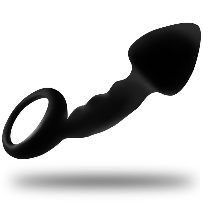 OHMAMA - PLUG ANAL NERVADO COM ANEL - VIBRA24 SEXSHOP