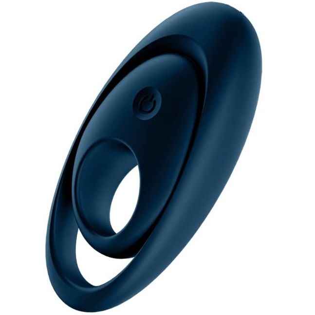SATISFYER - GLORIOUS DUO ANEL VIBRADOR AZUL - VIBRA24 SEXSHOP