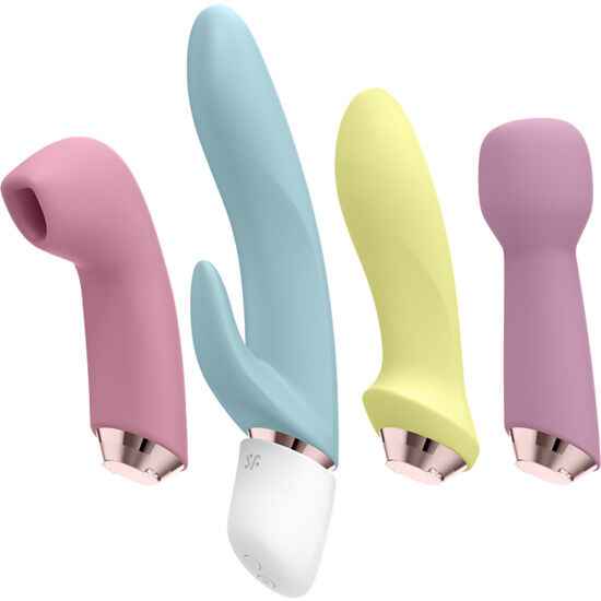 SATISFYER - MARVELOUS FOUR CONJUNTO VIBRADOR E PULSO DE AR - VIBRA24 SEXSHOP