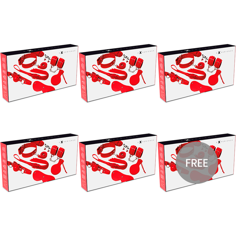 EXPERIENCE - KIT BDSM FETISH SÉRIE VERMELHA 5+1 GRTIS - VIBRA24 SEXSHOP