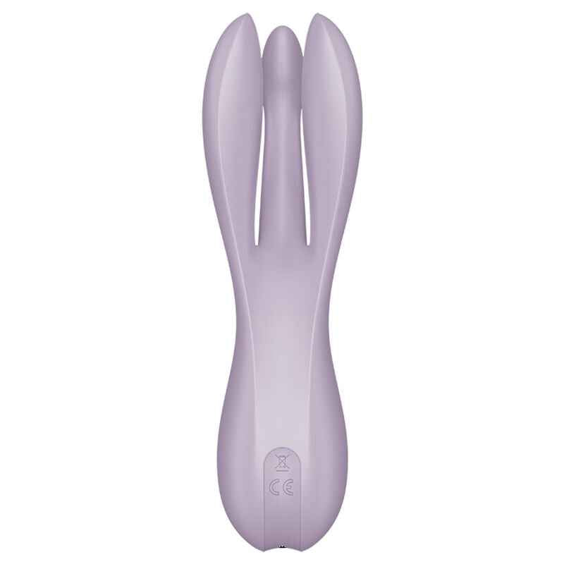 SATISFYER - VIBRADOR THREESOME 2 VIOLETA - VIBRA24 SEXSHOP