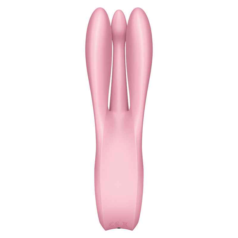 SATISFYER - VIBRADOR THREESOME 1 ROSA - VIBRA24 SEXSHOP