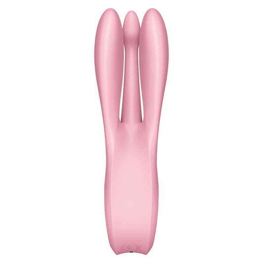 SATISFYER - VIBRADOR THREESOME 1 ROSA