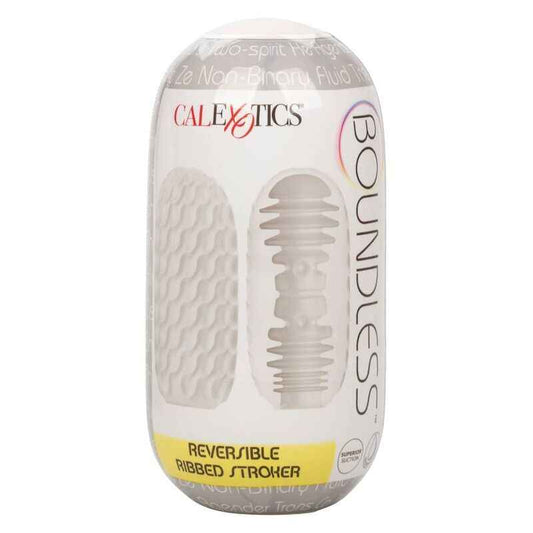 CALEXOTICS - REVERSÍVEL RIBBED STROKER - VIBRA24 SEXSHOP