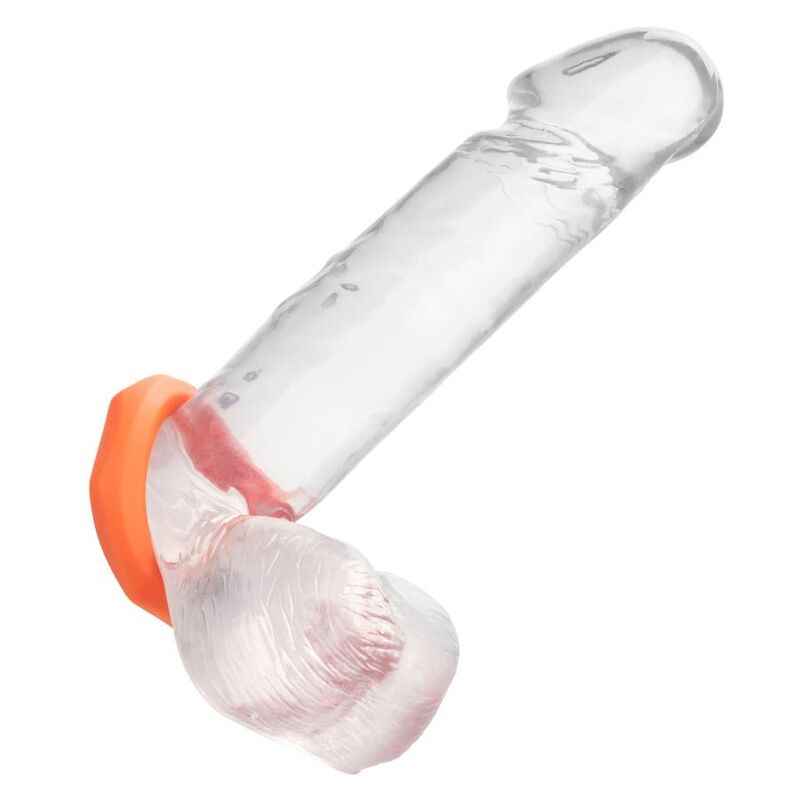 CALEXOTICS - ANEL ALPHA SEXAGON LARANJA - VIBRA24 SEXSHOP