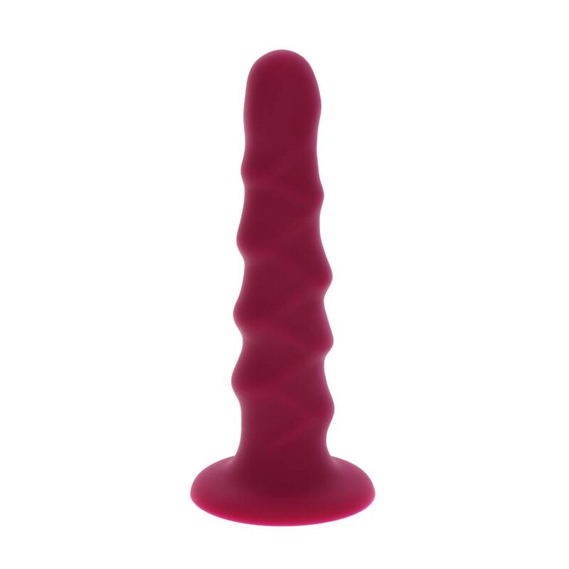 GET REAL - DONG NERVADO 12 CM VERMELHO - VIBRA24 SEXSHOP