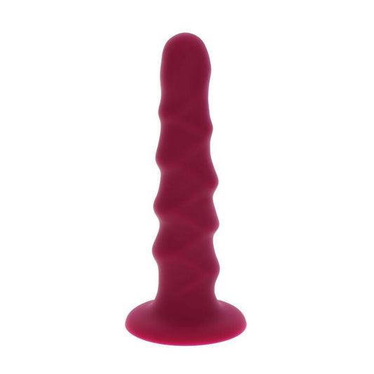 GET REAL - DONG NERVADO 12 CM VERMELHO - VIBRA24 SEXSHOP