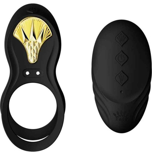 ZALO - ANEL VIBRANTE PARA CASAIS BAYEK PRETO - VIBRA24 SEXSHOP