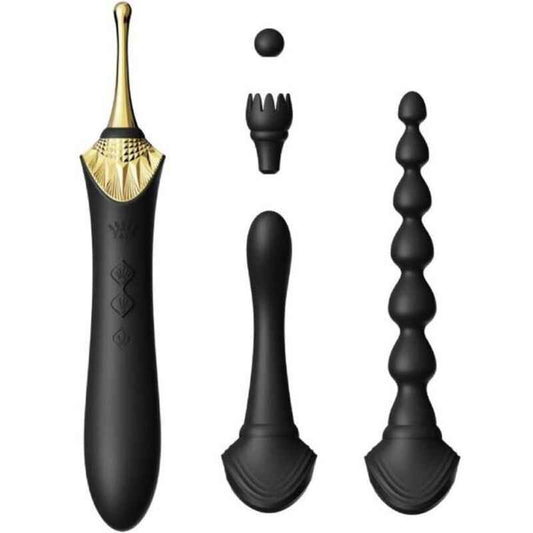Massajador Clitoriano ZALO BESS 2 - Massageador Preto para Prazer Extremo - VIBRA24 SEXSHOP
