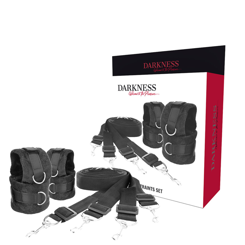 DARKNESS - CONJUNTO DE LAOS DE CAMA - VIBRA24 SEXSHOP