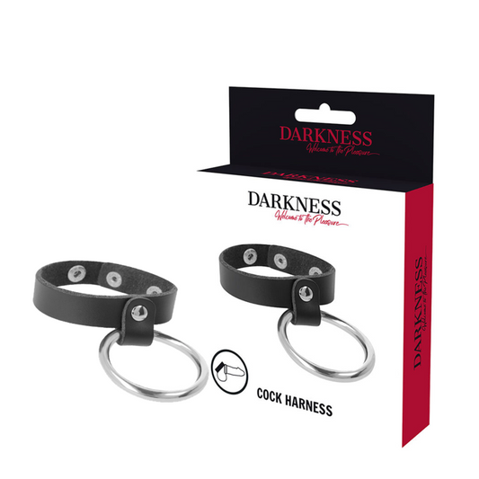 DARKNESS - ANEL DE METAL PARA PÊNIS E TESTÍCULOS - VIBRA24 SEXSHOP