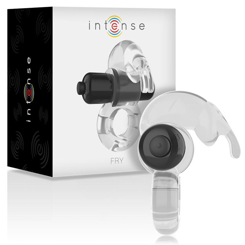 INTENSE - ANEL VIBRADOR TRANSPARENTE FRY - VIBRA24 SEXSHOP