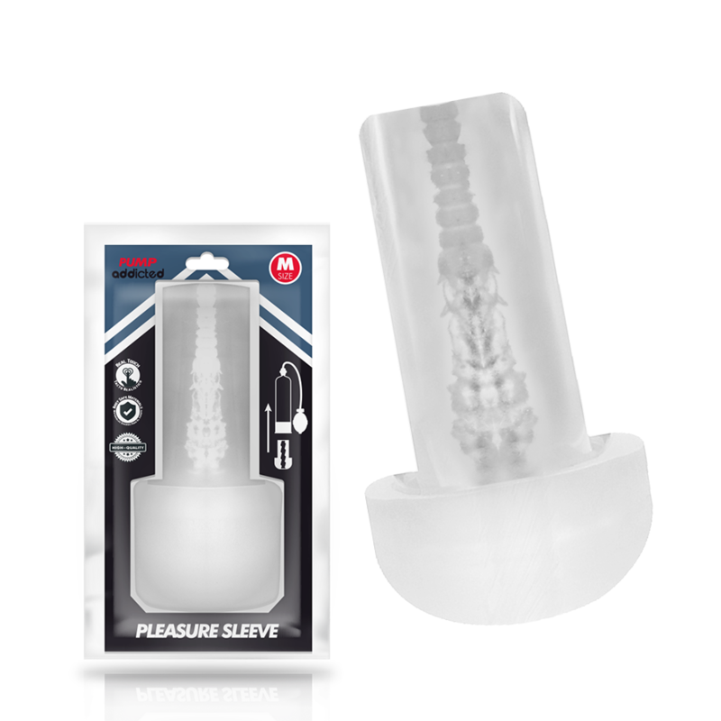 PUMP ADDICTED - MASTURBADOR COM MANGA DE PRAZER TAMANHO M - VIBRA24 SEXSHOP