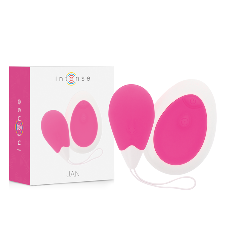 INTENSE - JAN EGG VIBRADOR CONTROLE REMOTO ROSA - VIBRA24 SEXSHOP