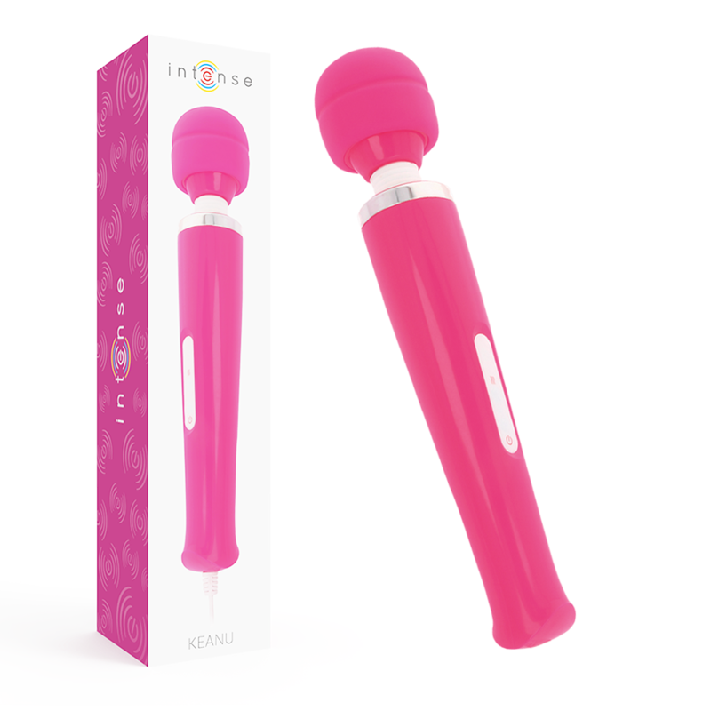 INTENSE - MASSAGEIRO KEANU WAND ROSA - VIBRA24 SEXSHOP