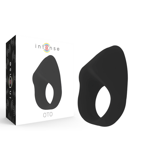 INTENSE - ANEL VIBRADOR RECARREGVEL OTO PRETO - VIBRA24 SEXSHOP