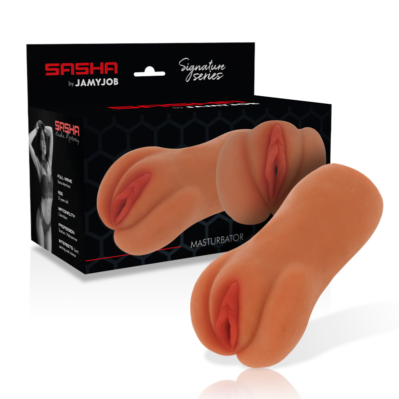 ASSINATURA JAMYJOB - MASTURBADOR DE VAGINA SASHA - VIBRA24 SEXSHOP