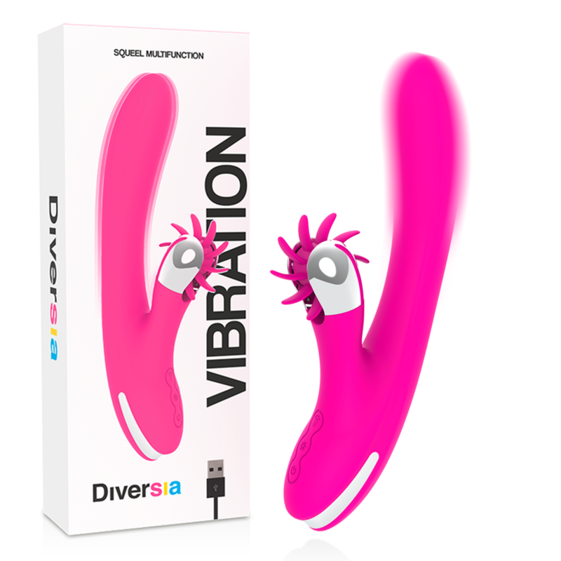 DIVERSIA - COELHO VIBRANDO 24 CM - VIBRA24 SEXSHOP