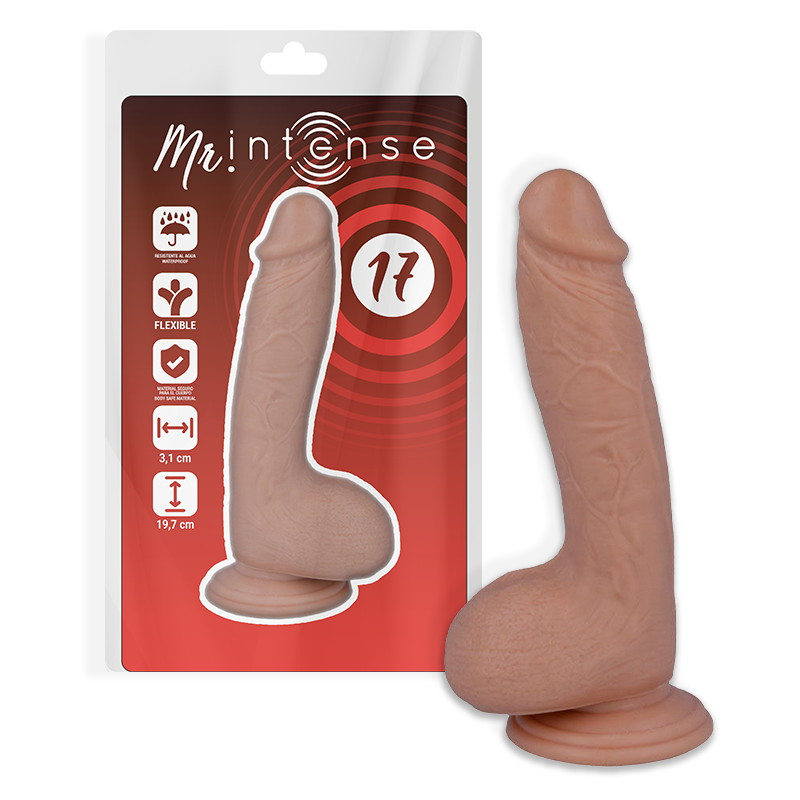 MR INTENSE - 17 PÊNIS REALÍSTICO 19.7 CM -O- 4.1 CM - VIBRA24 SEXSHOP