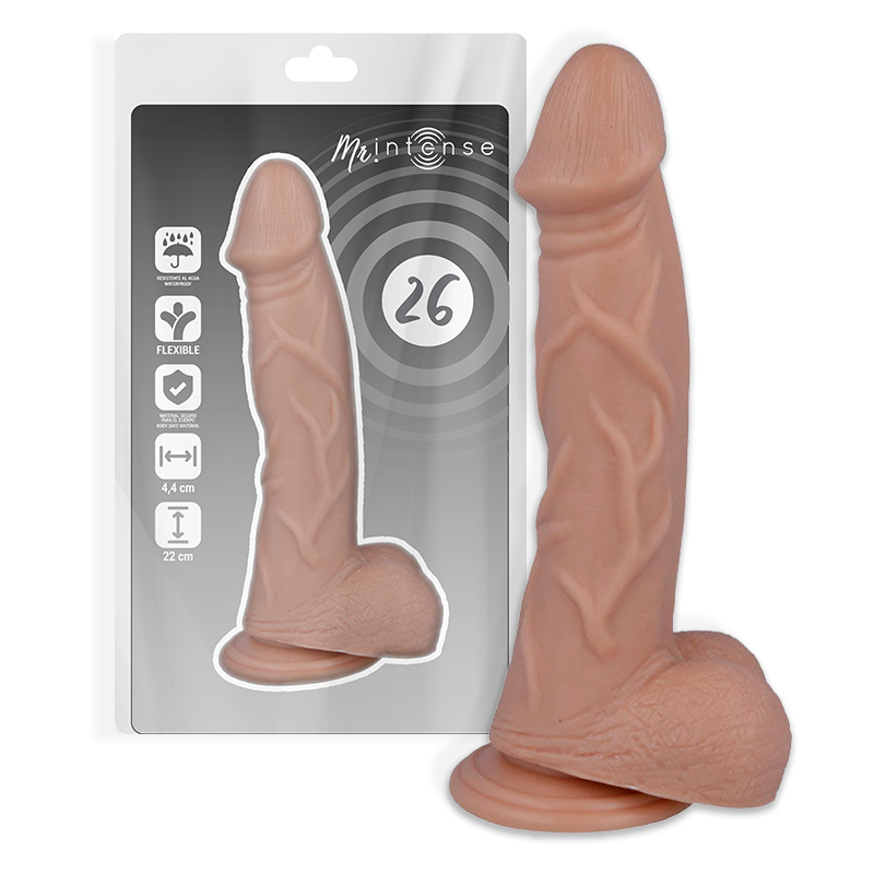 MR INTENSE - 26 REALISTIC PENIS 22 CM -O- 4.4 CM - VIBRA24 SEXSHOP