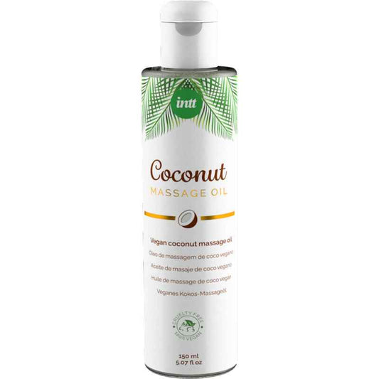INTT - ÓLEO DE MASSAGEM VEGANO DOCE COM RELAXANTE SABOR DE COCO