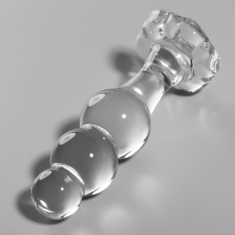 NEBULA SERIES BY IBIZA - MODELO 1 PLUG VIDRO BOROSILICADO TRANSPARENTE 10.5 CM -O- 3 CM - VIBRA24 SEXSHOP
