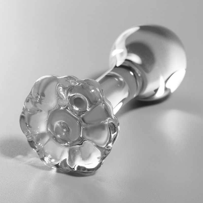 NEBULA SERIES BY IBIZA - MODELO 2 ANAL PLUG VIDRO BOROSILICADO TRANSPARENTE 11 CM -O- 3.5 CM - VIBRA24 SEXSHOP