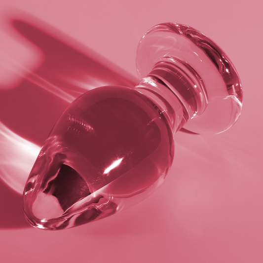 NEBULA SERIES BY IBIZA - MODELO 3 ANAL PLUG VIDRO BOROSILICADO ROSA 11 CM -O- 5 CM - VIBRA24 SEXSHOP